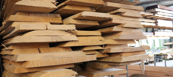 Holzlagerung Leistenfabrik